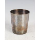 A late 18th/ early 19th century Scottish Provincial silver beaker/ cup, Perth, Robert Keay, of plain