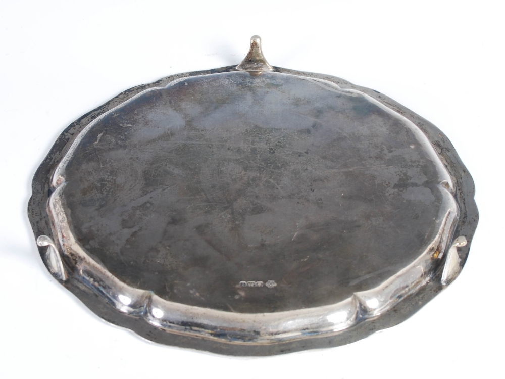 Royal Fusiliers interest - A George V silver Presentation salver, Sheffield, 1917, makers mark of W. - Image 4 of 5