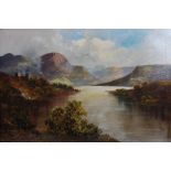 H.B. Davies (late 19th/early 20th century) Loch Awe and another, A Pass of Brander a pair of oils on