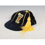 Stewart McKimmie Scotland International Football Cap, season 1988-1989, with signed letter of