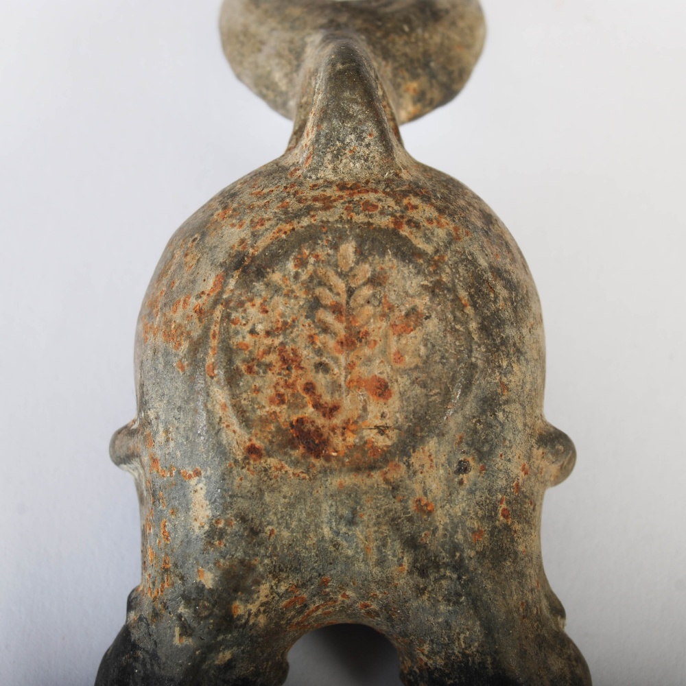 Antiquities- A collection of eight Ancient Roman terracotta oil lamps, comprising; one plain oil - Image 15 of 20