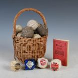 A collection of vintage golf balls, to include five wrapped balls, comprising; Dunlop Goblin