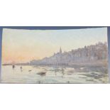 Arthur Alfred Burrington (1856-1924) Le Soir, Menton watercolour, signed lower left and inscribed