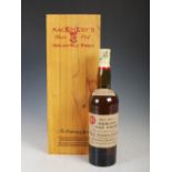 A boxed bottle of Mackinlay's Rare Old Highland Malt Scotch Whisky, The Enduring Spirit,