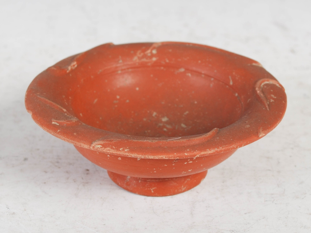 Antiquities- A collection of Ancient Roman terracotta pottery, comprising ; a shallow footed bowl - Image 30 of 48