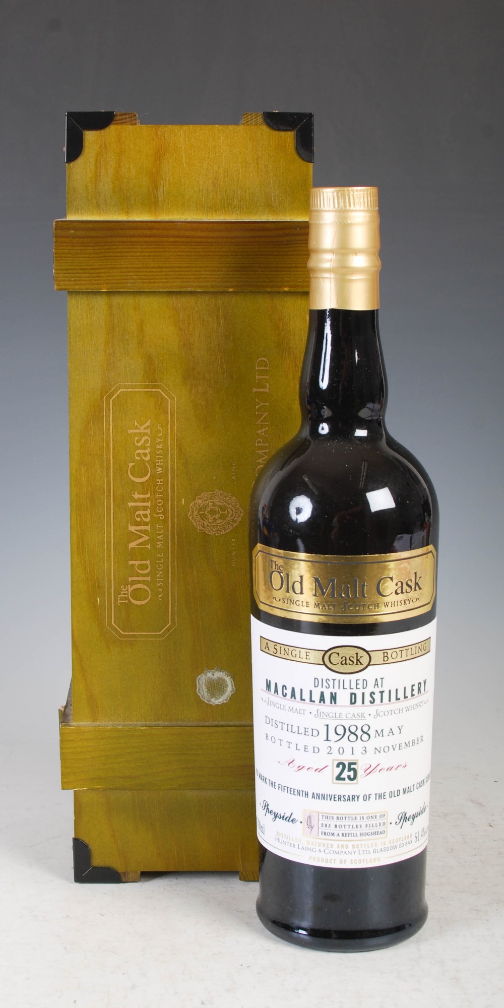 A boxed bottle of The Old Malt Cask, Single Malt Scotch Whisky, A Single Cask Bottling Distilled