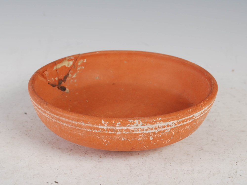 Antiquities- A collection of Ancient Roman terracotta pottery, comprising ; a shallow footed bowl - Image 41 of 48