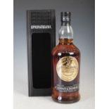 A boxed bottle of Springbank Campbeltown Single Malt Scotch Whisky, Distilled Nov. 2001, Bottled