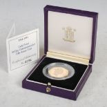 Royal Mint, a 1944-1994 22ct gold proof D-Day Commemorative fifty pence coin, in fitted cased with