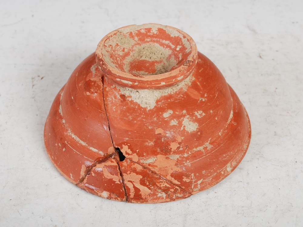 Antiquities- A collection of Ancient Roman terracotta pottery, comprising ; a shallow footed bowl - Image 35 of 48