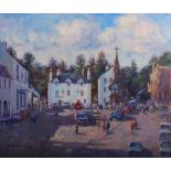 AR J. D. Henderson (20th century) Evening Sun, Dunkeld oil on canvas, signed and dated 1999 lower