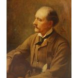 Late 19th century British School Half length portrait of Charles Francis Montresor (1824-1897) oil