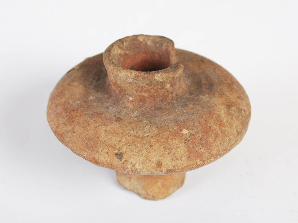 Antiquities- A collection of Ancient Roman pottery, comprising; small aryballos with oviform body - Image 6 of 14