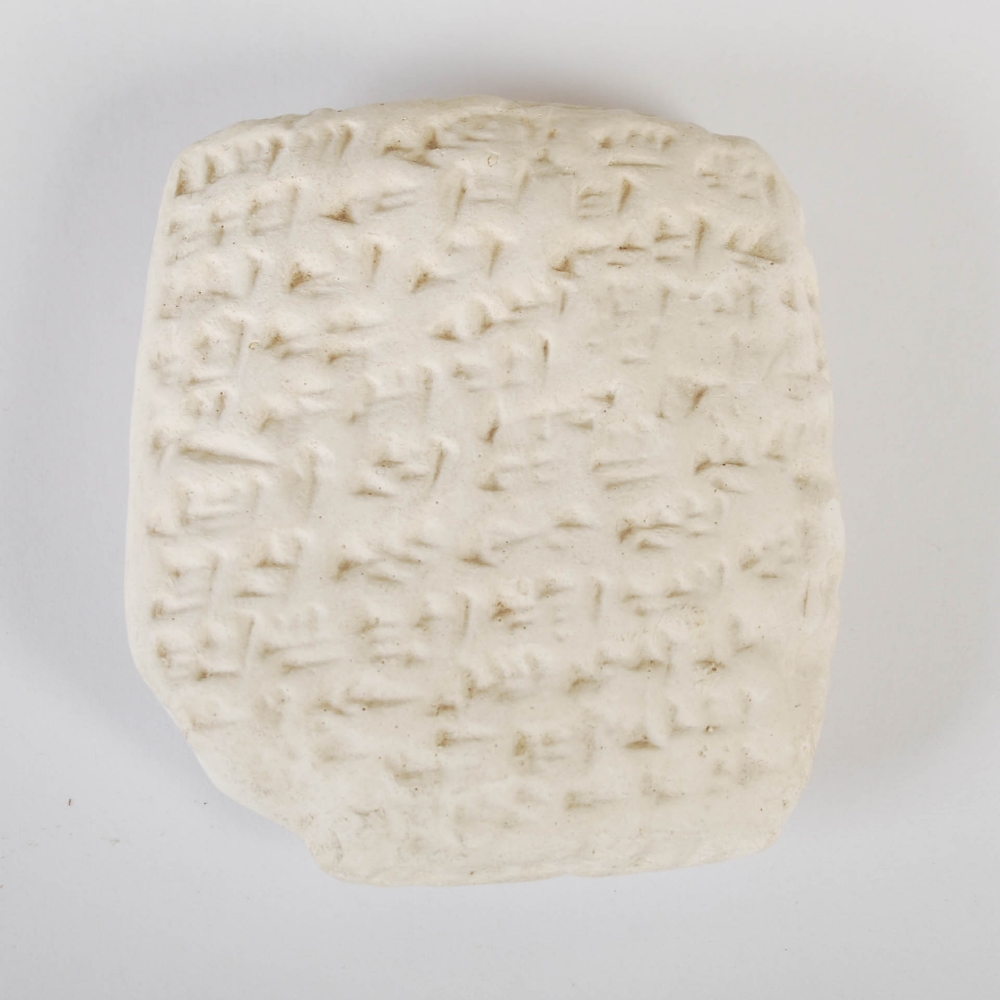 Antiquities- An Ancient Palestinian white stone tablet, Lachish, of rectangular form chip carved - Image 3 of 5