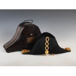 A late 19th/ early 20th century Royal Navy Officer's bicorn hat by John Scott, Clothier, 153A St.