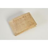 A 17th century velum document dated 1659, inscribed 'In the name of God... James Mercer N.P', 27.5cm