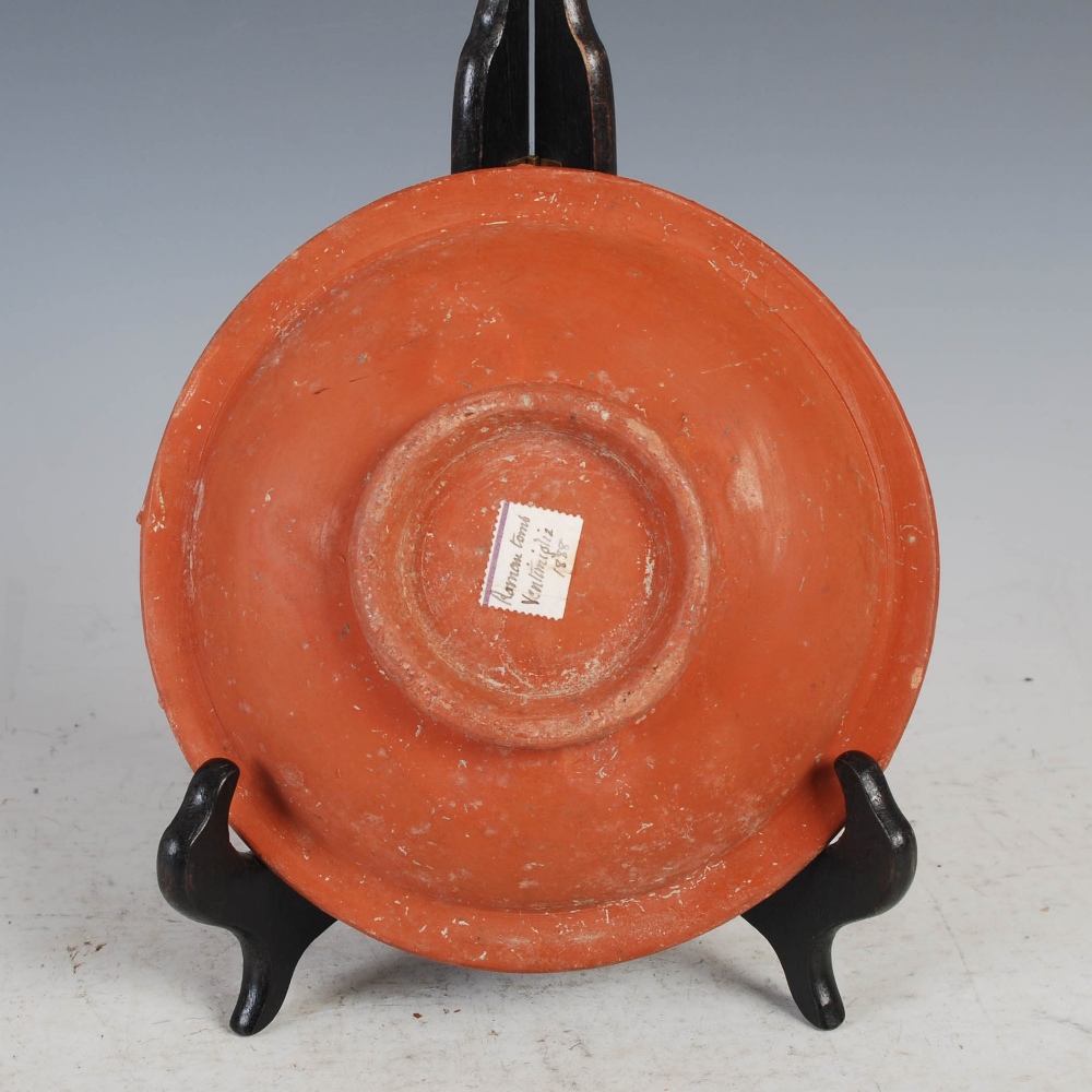 Antiquities- A collection of Ancient Roman terracotta pottery, comprising ; a shallow footed bowl - Image 37 of 48