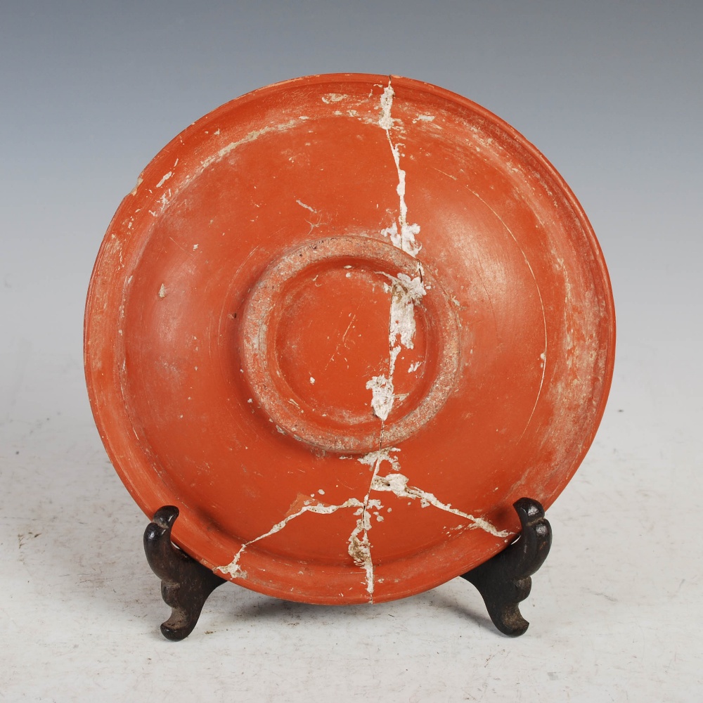 Antiquities- A collection of Ancient Roman terracotta pottery, comprising ; a shallow footed bowl - Image 15 of 48