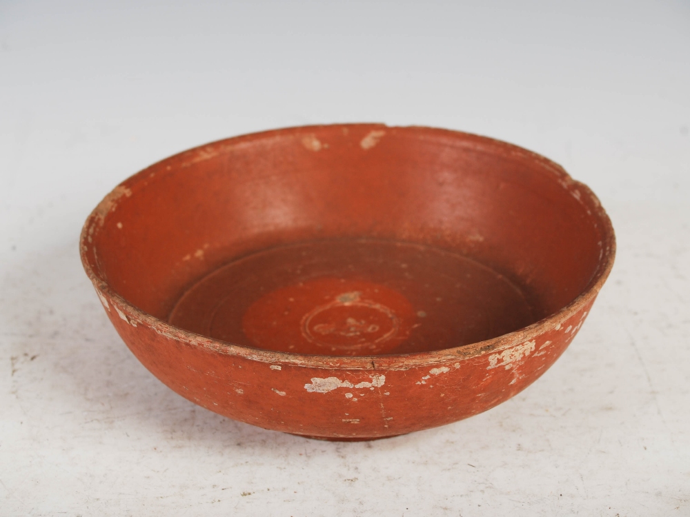 Antiquities- A collection of Ancient Roman terracotta pottery, comprising ; a shallow footed bowl - Image 16 of 48