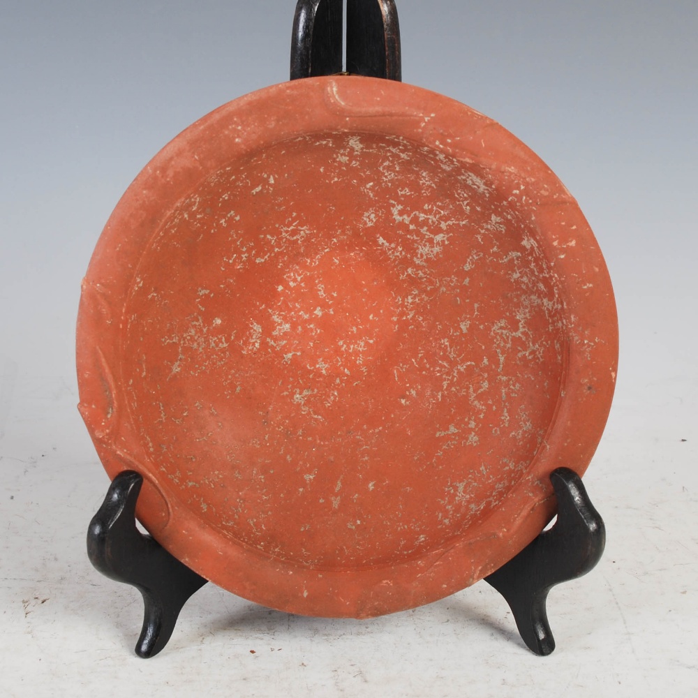 Antiquities- A collection of Ancient Roman terracotta pottery, comprising ; a shallow footed bowl - Image 36 of 48