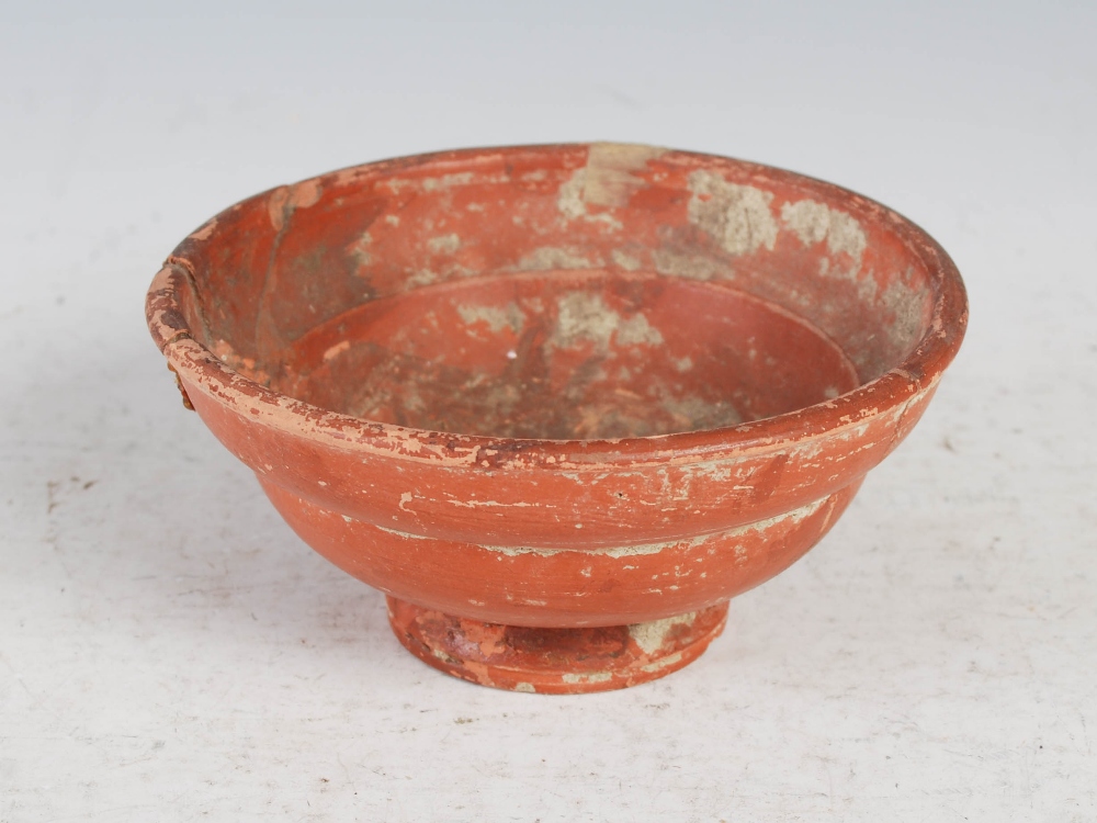 Antiquities- A collection of Ancient Roman terracotta pottery, comprising ; a shallow footed bowl - Image 34 of 48