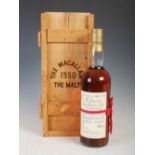 A boxed bottle of The Macallan Single Highland Malt Scotch Whisky 1950, Distilled and Bonded 1950,