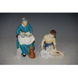 TWO ROYAL DOULTON FIGURES - THE FAVOURITE HN2249 AND TREASURE ISLAND HN2243