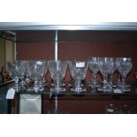COLLECTION OF ASSORTED CUT GLASSWARE