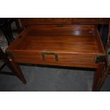 REPRODUCTION MAHOGANY BUTLERS TRAY ON STAND