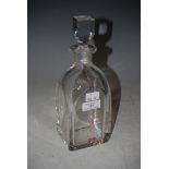 ORREFORS SWEDEN CLEAR GLASS DECANTER AND STOPPER