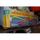 MATCHBOX SUPER FAST TRACK AND CARS, IN ORIGINAL BOX WITH LEAFLETS