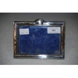 VINTAGE BIRMINGHAM SILVER RECTANGULAR PHOTOGRAPH FRAME