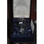 BOXED CAITHNESS GLASS LIMITED EDITION QUEENS SILVER JUBILEE 1952-1977 GLASS GOBLET, NO.16/500