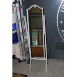 GREY PAINTED CHEVAL MIRROR