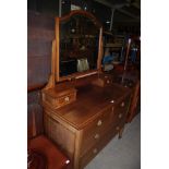 EDWARDIAN MAHOGANY INLAID DRESSING CHEST