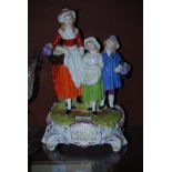 YARDLEYS OLD ENGLISH LAVENDER CERAMIC ADVERTISING FIGURE, IMPRESSED MARK DRESDEN