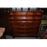 VICTORIAN MAHOGANY SCOTTISH CHEST OF DRAWERS