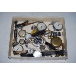 COLLECTION OF ASSORTED GENTS AND LADIES WRIST WATCHES, POCKET WATCHES