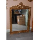 CONTEMPORARY NEOCLASSICAL STYLE RECTANGULAR BEVELLED WALL MIRROR