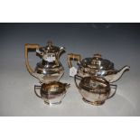 FOUR PIECE EPNS TEA SET