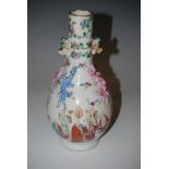 ****WITHDRAWN LOT**** CHINESE PORCELAIN FAMILLE ROSE BOTTLE VASE, QING DYNASTY, DECORATED WITH