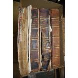 TWO LEATHER BOUND VOLUMES - PEERAGE OF SCOTLAND, TOGETHER WITH ONE VOLUME - BARONAGE OF SCOTLAND