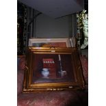 FIVE ASSORTED OIL PAINTINGS TO INCLUDE FOUR STILL LIFE AND ONE STREET SCENE BY LADY MIRRISCENT