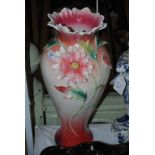 FRANZ PORCELAIN FLORAL ENCRUSTED VASE