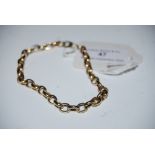 A 9CT GOLD BRACELET, 11.2 GRAMS