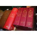 THREE VOLUMES OF BURKES PEERAGE, TOGETHER WITH ONE VOLUME OF BURKES LAND AND GENTRY OF GREAT