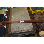 TWO LEATHER BOUND SWAGGER STICKS