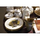 ASSORTED CERAMICS INCLUDING WEDGWOOD WWF LIMITED EDITION PLATES BY DAVID SHEPHERD, SQUARE SHAPED