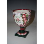 ROYAL DOULTON WEMYSS POTTERY CENTENARY GOBLET DESIGNED BY ALAN CARR LINFORD, PRODUCED BY ROGERS DE