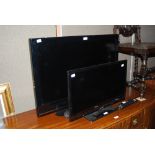 PANASONIC FLATSCREEN TV TOGETHER WITH A FINLUX FLATSCREEN TV